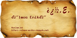 Álmos Enikő névjegykártya
